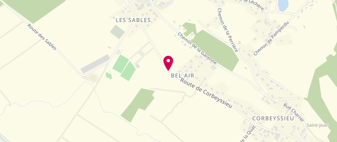 Plan de Accueil de loisirs Frontonas, Route de Corbeyssieu, 38290 Frontonas