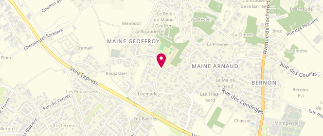 Plan de périscolaire Maine Geoffroy, 25 Rue des Pivoines, 17200 Royan