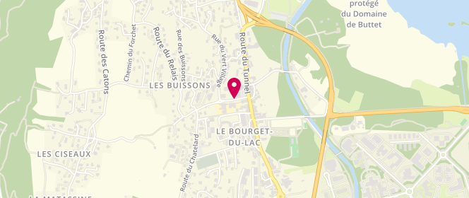 Plan de Accueil de loisirs Les P'tits Lynx, Rue des Ecoles, 73370 Le Bourget-du-Lac