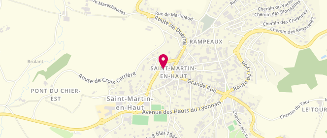 Plan de Accueil de loisirs MJC saint Martin en Haut, Place du Plon, 69850 Saint-Martin-en-Haut