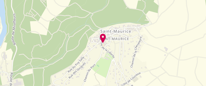Plan de Accueil de loisirs Club'ados Mond'arverne Saint-Maurice, 17 Rue de la Liberté, 63270 Saint-Maurice