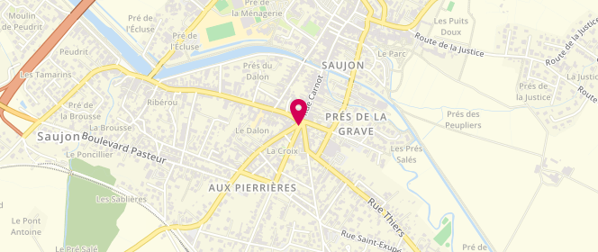 Plan de LSH s'pace 'jeun's, 1 Place Denfert Rochereau, 17600 Saujon