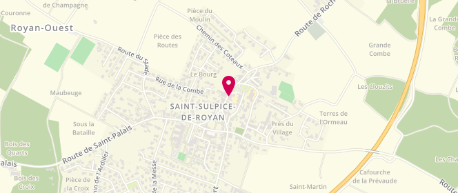 Plan de Local Jeunes Saint Sulpice de Royan, 4 Place Jacques Prévost, 17200 Saint-Sulpice-de-Royan