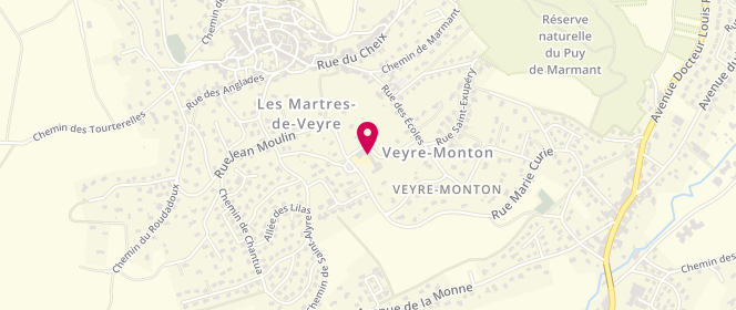 Plan de Accueil de loisirs - mairie de Veyre Monton, 4 Rue Jean Moulin, 63960 Veyre-Monton