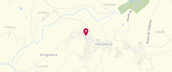 Plan de Accueil de loisirs de Virigneux, Place de l'Eglise, 42140 Virigneux