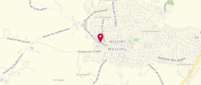 Plan de AL périscolaire Messimy, 9 Route de la Chatelaise, 69510 Messimy