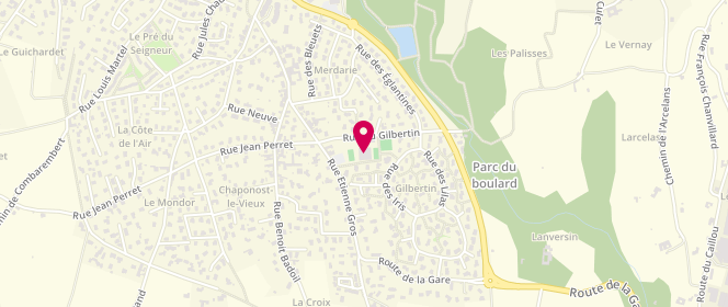 Plan de AL MJC Chaponost-AL Ados, 59 Rue Etienne Gros, 69630 Chaponost