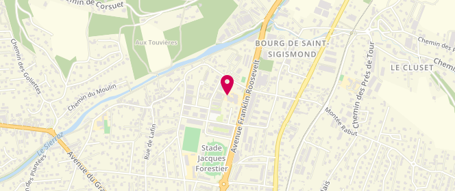 Plan de Accueil de loisirs périscolaire De Sierroz, 60 Rue Georges Daviet, 73100 Aix-les-Bains