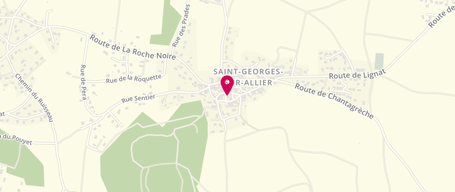 Plan de Accueil de loisirs - Mond'Arverne - saint Georges, Route de Ceyssat - Ecole Materrnelle, 63800 Saint-Georges-sur-Allier