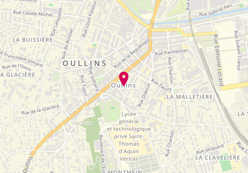 Plan de Accueil de loisirs Ville d'Oullins, Place Roger Salengro, 69600 Oullins