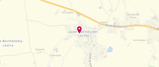 Plan de Garderie périscolaire de Saint-Barthelemy-Lestra, Le Bourg, 42110 Saint-Barthélemy-Lestra