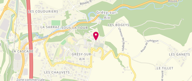 Plan de Accueil de loisirs Les Coccinelles, 66 Place de la Mairie, 73100 Grésy-sur-Aix