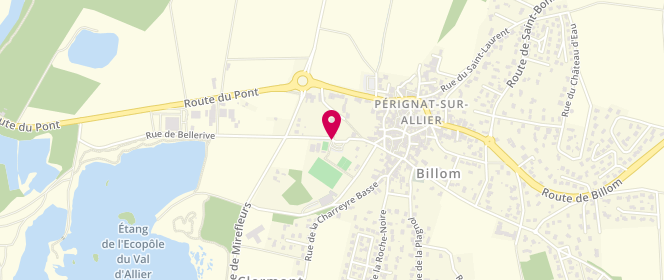 Plan de Accueil de loisirs de Pérignat sur Allier, 5 Rue de la Sagne, 63800 Pérignat-sur-Allier