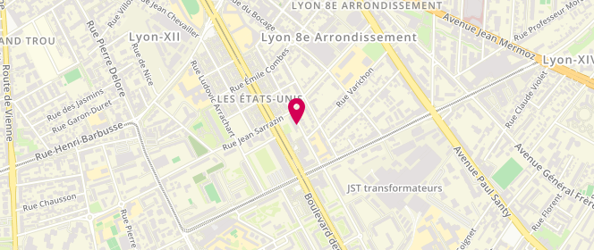Plan de Accueil de loisirs Saint Jacques, 10 Rue Commandant Pégout, 69008 Lyon