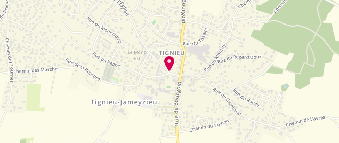 Plan de Accueil de loisirs de Tignieu-Jameyzieu, 10 Place de la Mairie, 38230 Tignieu-Jameyzieu