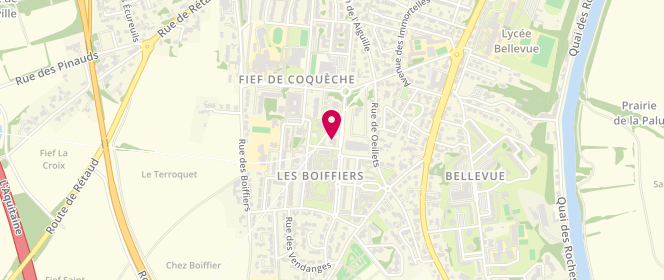 Plan de Association Boiffiers-Bellevue - Maison de quartier, 15 Bis Cours Pierre Henri Simon, 17100 Saintes