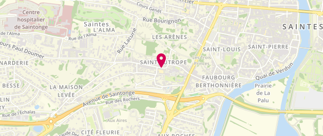 Plan de Accueil de loisirs Saint Eutrope les zouzous, 21 Rue Saint Eutrope, 17100 Saintes