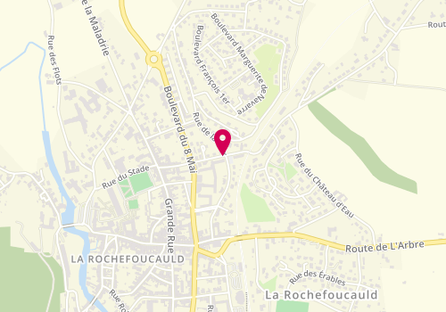 Plan de Accueil Relais Info Jeunesse, 11 Rue Vitrac, 16110 La Rochefoucauld