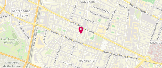 Plan de AL Maison de l'Enfance de Montplaisir, 3 Rue du Premier Film, 69008 Lyon