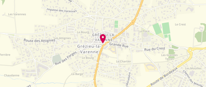 Plan de Accueil de loisirs périscolaire De Grézieu La Varenne, Grande Rue, 69290 Grézieu-la-Varenne