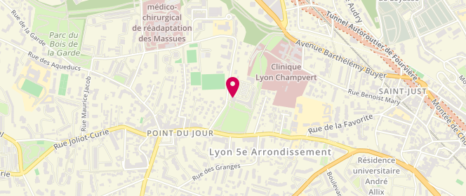 Plan de AL MJC de Saint Just, 6 Rue des Fossés de Trion, 69005 Lyon