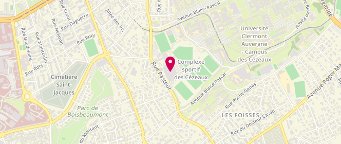Plan de Accueil de loisirs Multisports, 46 Rue Pasteur, 63170 Aubière