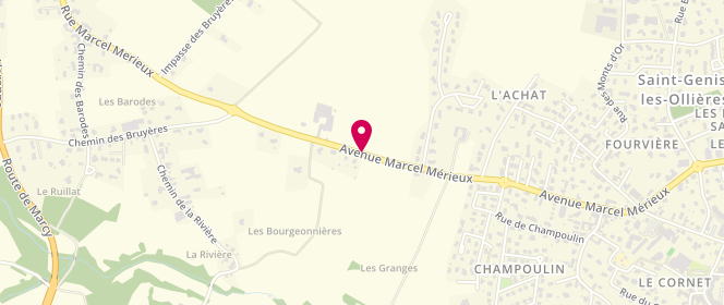 Plan de AL périscolaire la Maisonnée, 37 Avenue Marcel Mérieux, 69290 Saint-Genis-les-Ollières