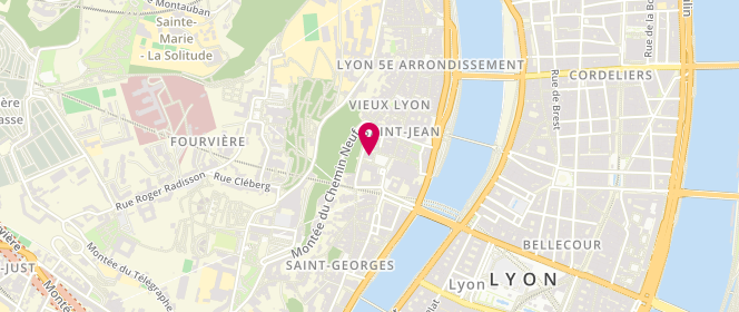 Plan de AL MJC du Vieux Lyon, 5 Place Saint-Jean, 69005 Lyon