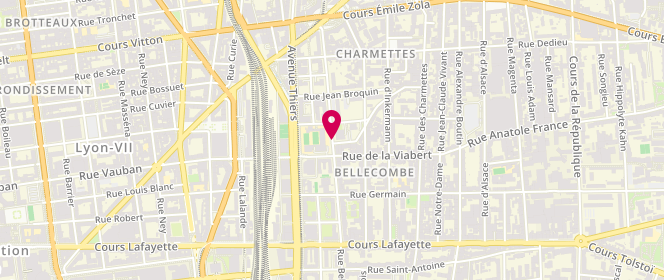 Plan de AL de l'Association Com'Expression, 92 Rue Bellecombe, 69006 Lyon