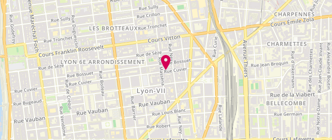 Plan de AL Scouts et Guides de France, 153 Rue Cuvier, 69006 Lyon