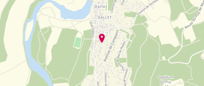 Plan de Accueil de loisirs les minis Daltons, 5 Rue de la Porte du Vent - Ecole de Dallet, 63111 Mur-sur-Allier