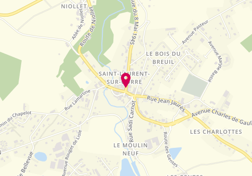 Plan de Accueil de loisirs Vallée Sports, 2 Place de l'Église, 87310 Saint-Laurent-sur-Gorre