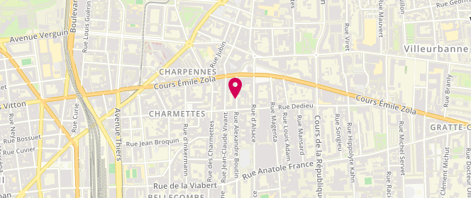 Plan de Centre Social et Familial de la Ferrandière, 16 Rue Alexandre Boutin, 69100 Villeurbanne