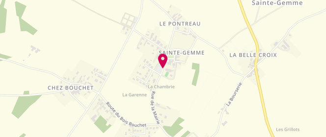 Plan de Accueil jeunes de sainte Gemme, 10 Rue de la Mairie, 17250 Sainte-Gemme