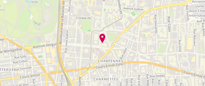 Plan de AL Charpennes-Tonkin, 11 Rue Bâtiment Yam, 69100 Villeurbanne