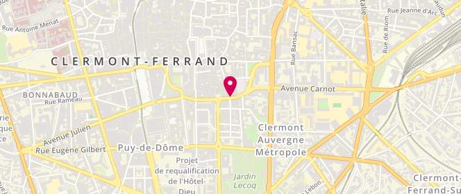 Plan de Centre d'Animation Culturelle Camille Claudel- Ville de Clermont-Ferrand, 3 Rue Maréchal Joffre, 63000 Clermont-Ferrand