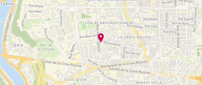 Plan de AL Scouts et Guides de France - Groupe Croix Rousse Saint Vincent, 35 Rue Jacquard, 69004 Lyon