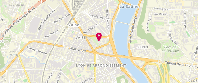 Plan de Accueil de loisirs Centre Social Pierrette Augier, 9 Rue Roquette, 69009 Lyon