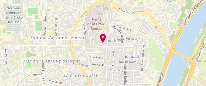 Plan de AL Scouts et Guides de France - Groupe Lyon Saint Eucher, 4 Rue Henon, 69004 Lyon