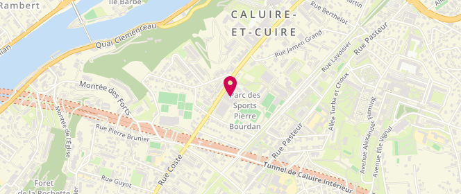 Plan de AL Office municipal des sports de Caluire, 1 Rue Curie, 69300 Caluire-et-Cuire