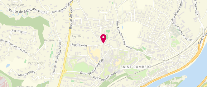 Plan de Accueil de loisirs Centre Social de Saint Rambert - antenne de l'Industrie, 70 Rue des Docteurs Cordier, 69009 Lyon