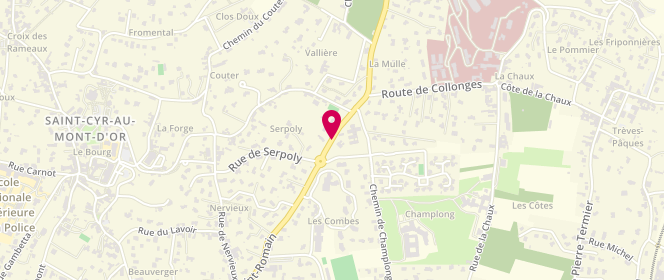 Plan de Accueil de loisirs Alfa 3A Saint Cyr, 42 Bis Route de Saint Romain, 69450 Saint-Cyr-au-Mont-d'Or