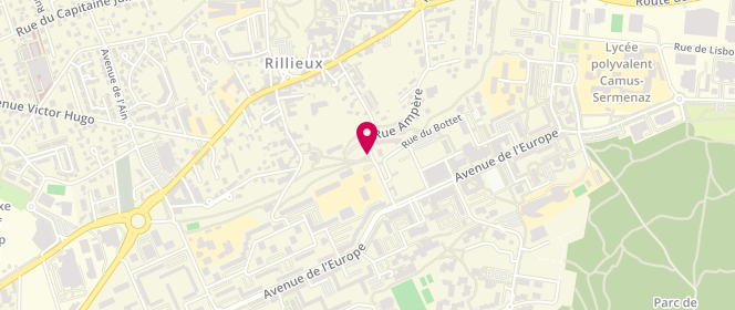 Plan de AL ville de Rillieux la Pape, 165 Rue Ampère, 69140 Rillieux-la-Pape