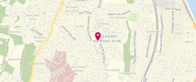 Plan de Accueil de loisirs de Collonges au Mont d'Or, 12 Rue de la Mairie, 69660 Collonges-au-Mont-d'Or