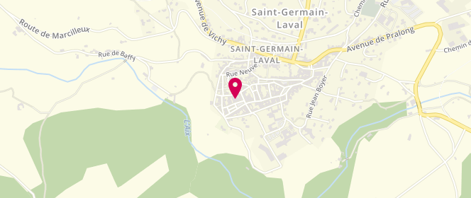 Plan de Accueil de loisirs Ados - saint Germain Laval, 28 Rue Robert Lugnier, 42260 Saint-Germain-Laval