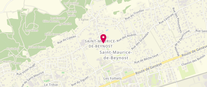 Plan de Accueil de loisirs De La Sathonette, 10 Montée de la Paroche, 01700 Saint-Maurice-de-Beynost