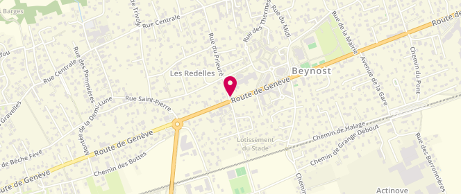 Plan de Accueil de loisirs de Beynost - association Gabi, 30 Rue du Prieuré, 01700 Beynost
