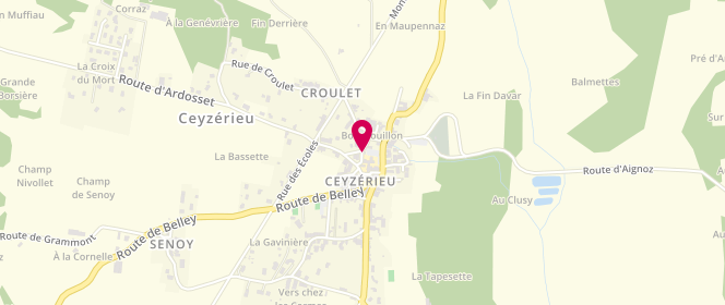 Plan de Accueil de loisirs de Ceyzerieu, 54 Route de Bourbouillon, 01350 Ceyzérieu