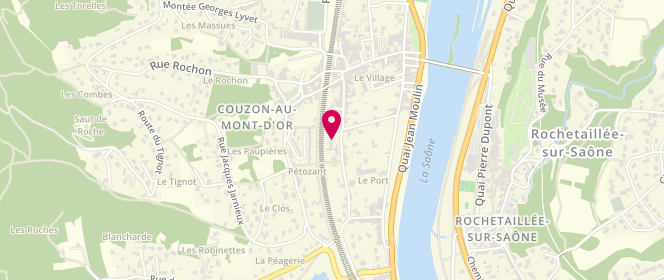 Plan de AL périscolaire de Couzon au Mt d'Or, 2 Rue Louis Reverchon, 69270 Couzon-au-Mont-d'Or