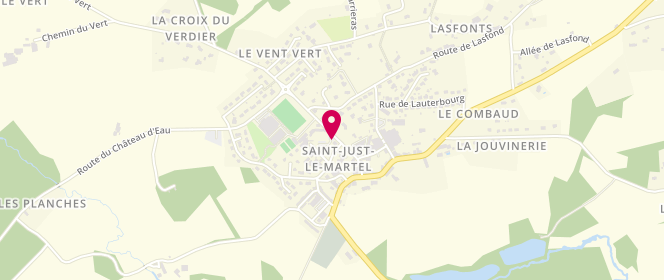 Plan de Accueil de loisirs Saint Just le Martel, Place de la République, 87590 Saint-Just-le-Martel